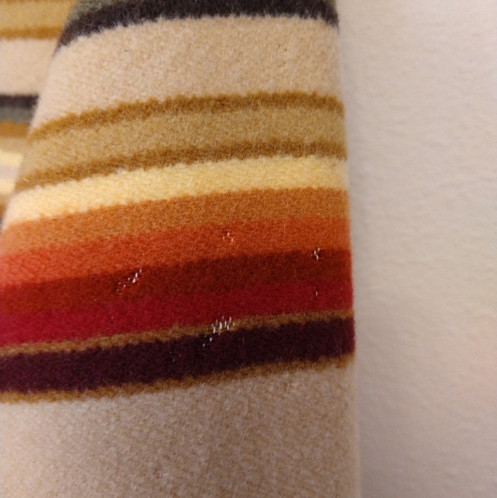 Pendleton Multicolor Striped Pea Coat - Picture 9 of 10